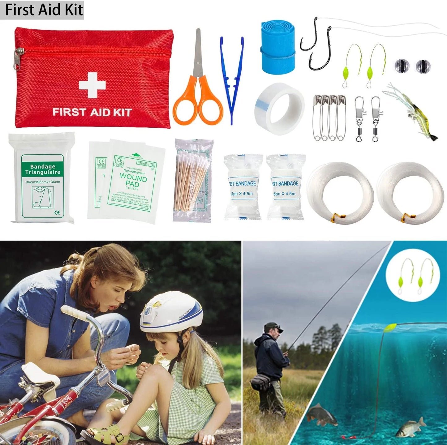 Ultimate Outdoor 47-in-1 Survival Kit